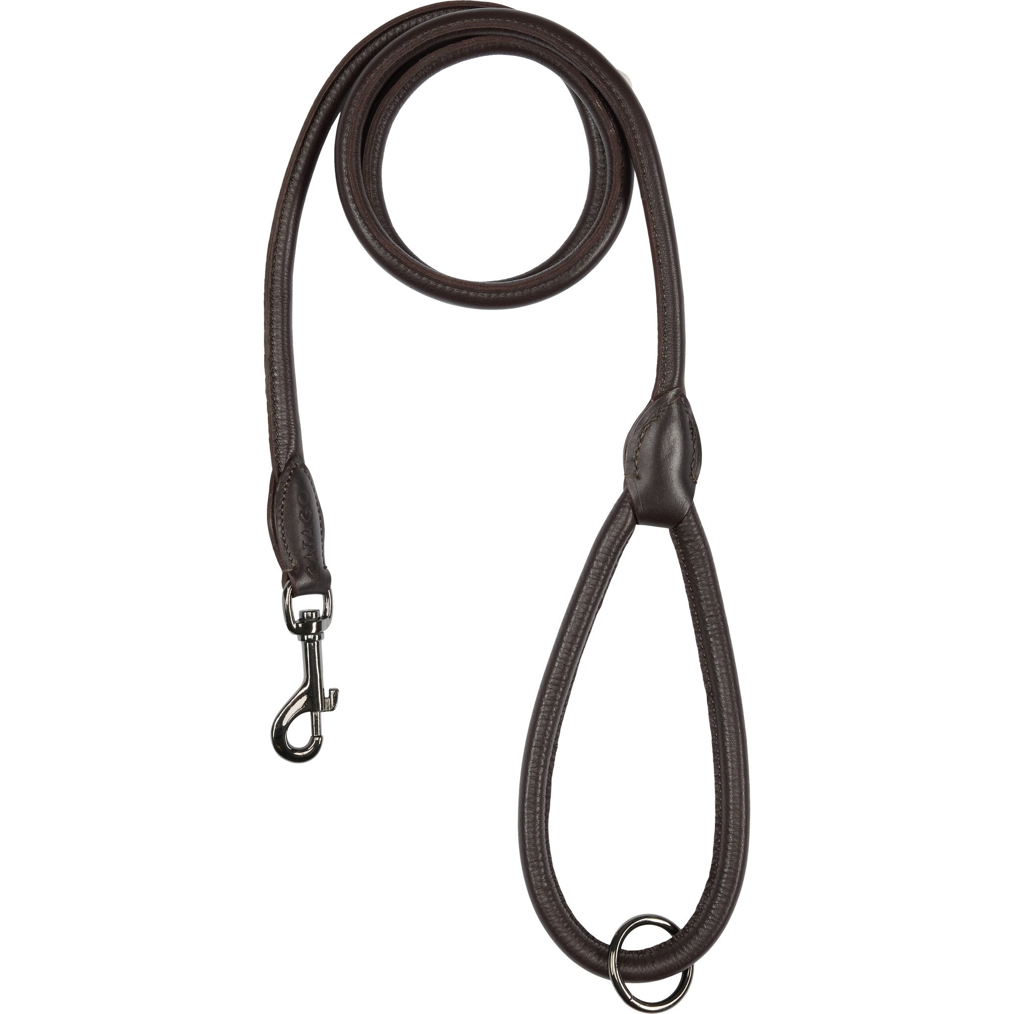 CATAGO Leather round dog lead