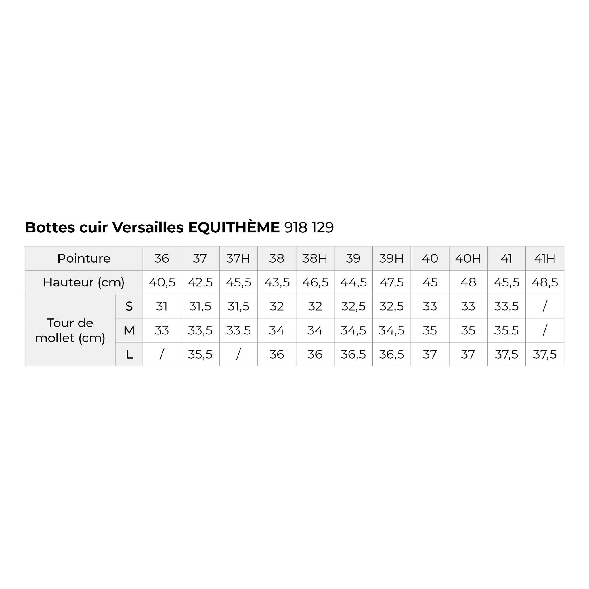 Equithème Versailles Ridstövel i läder