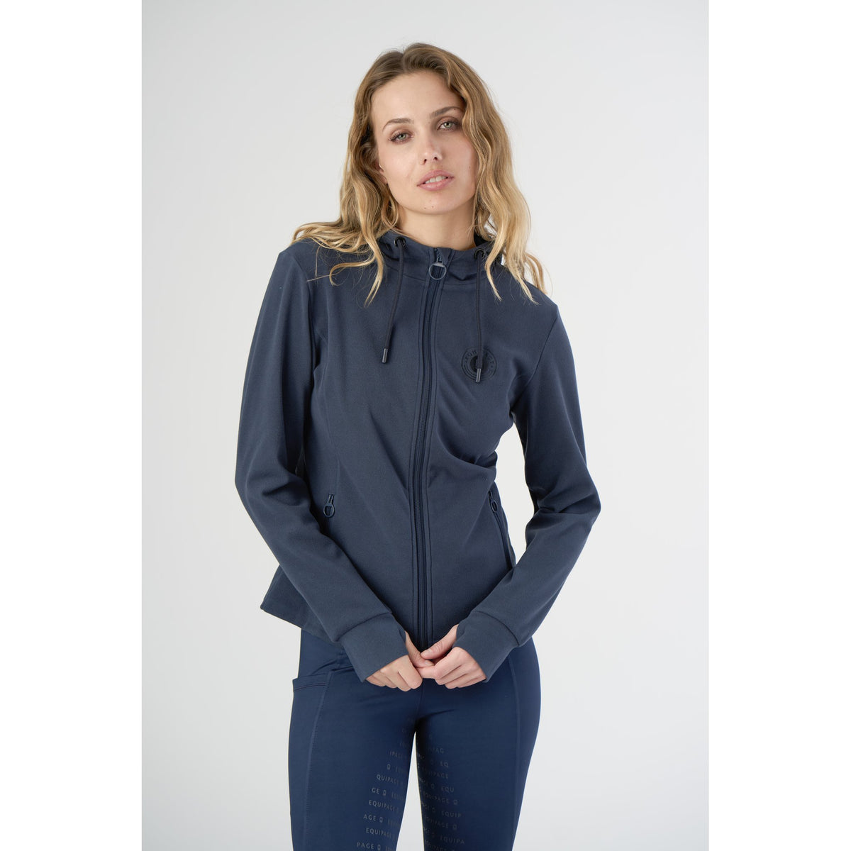Equipage Abigail hoodie med dragkedja