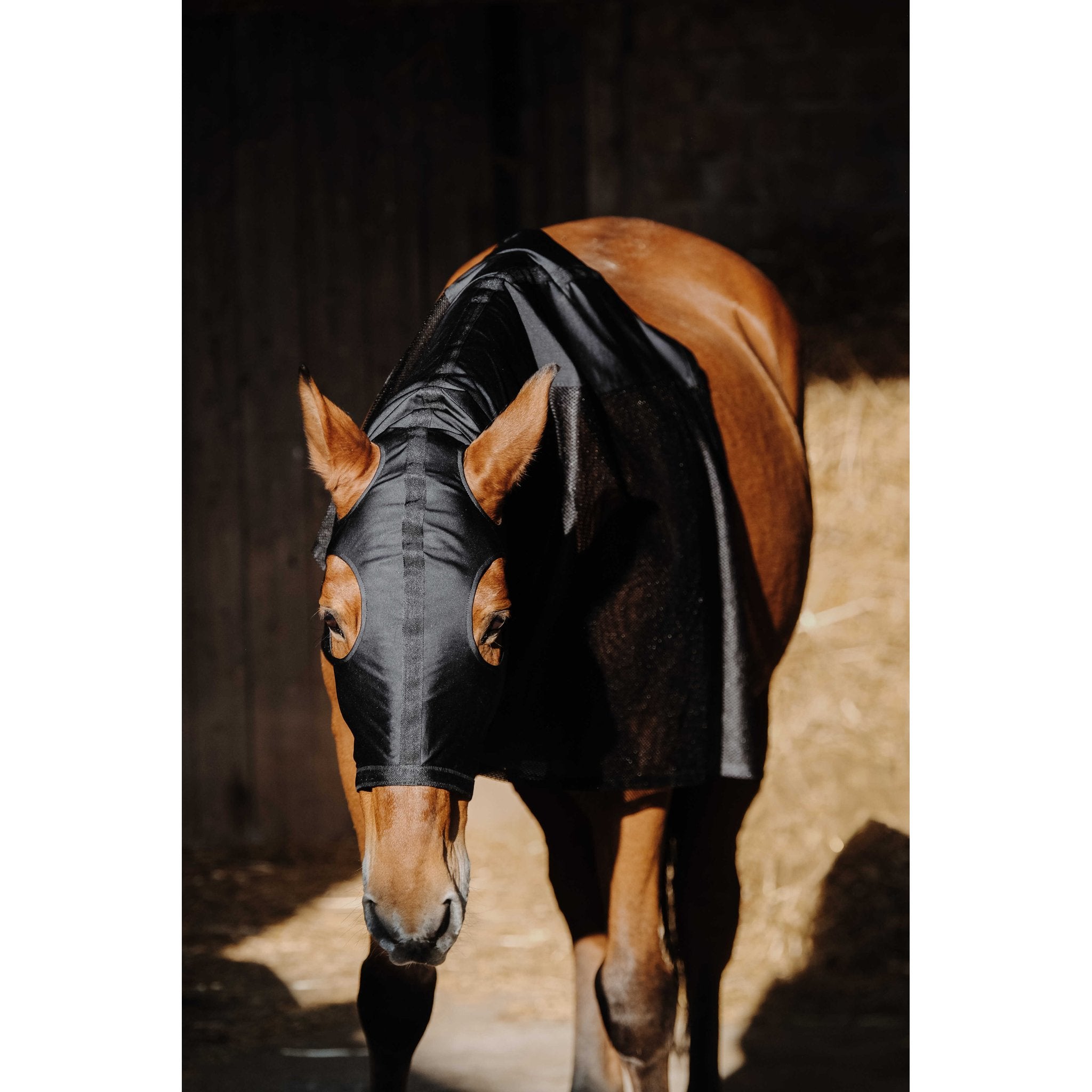 Equithème Lycra/Mesh halsskydd med mask