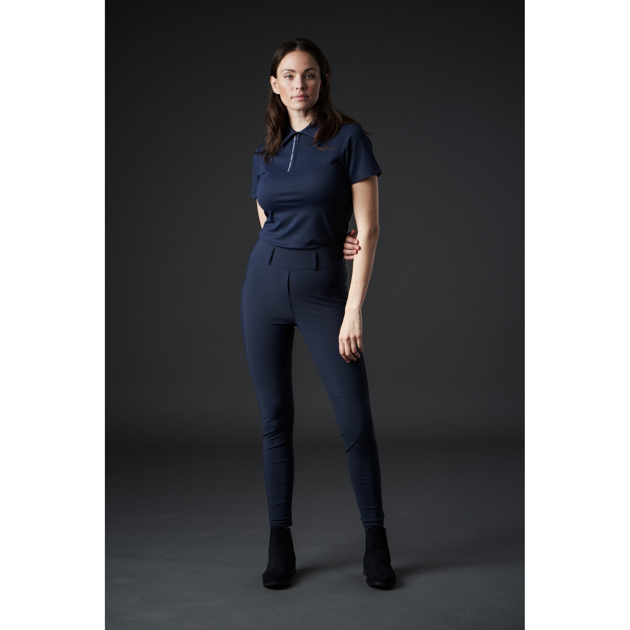 CATAGO Nash zip polo kortärmad ridblus