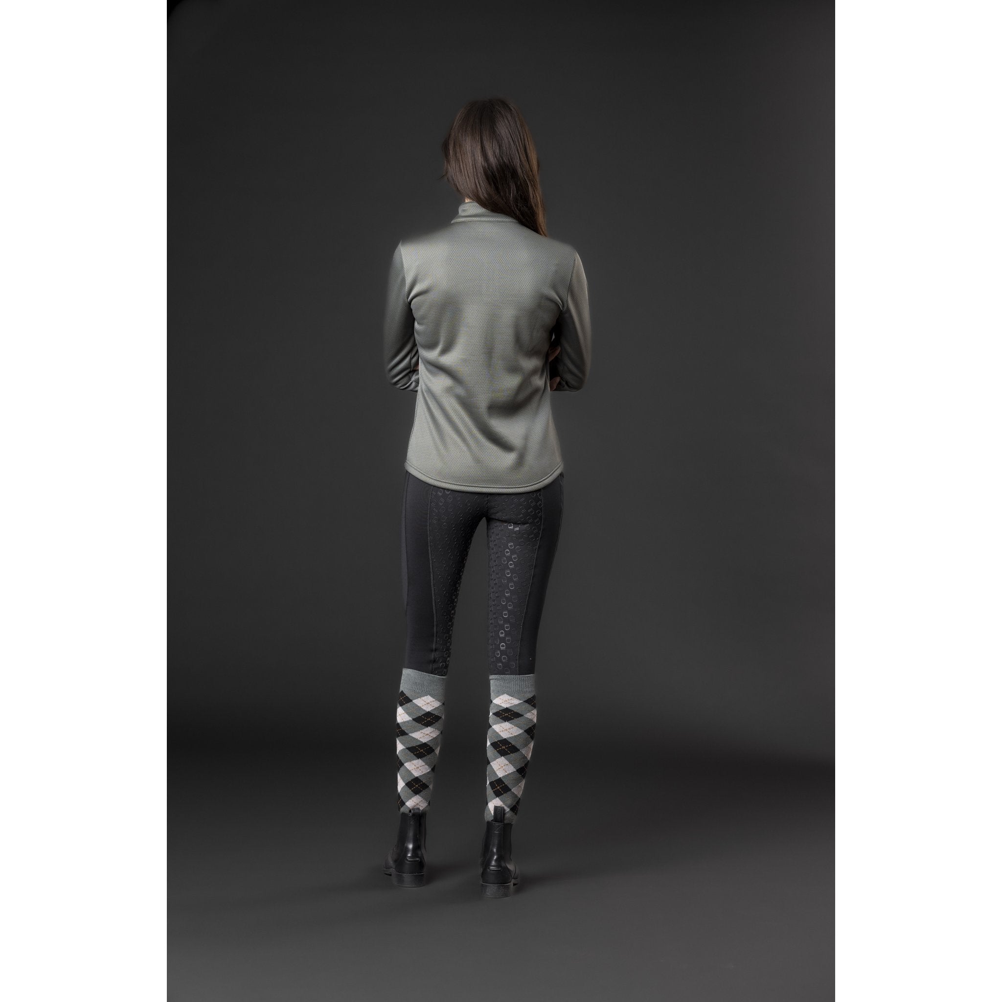 Equipage Scarlet långärmad ridskjorta med half-zip