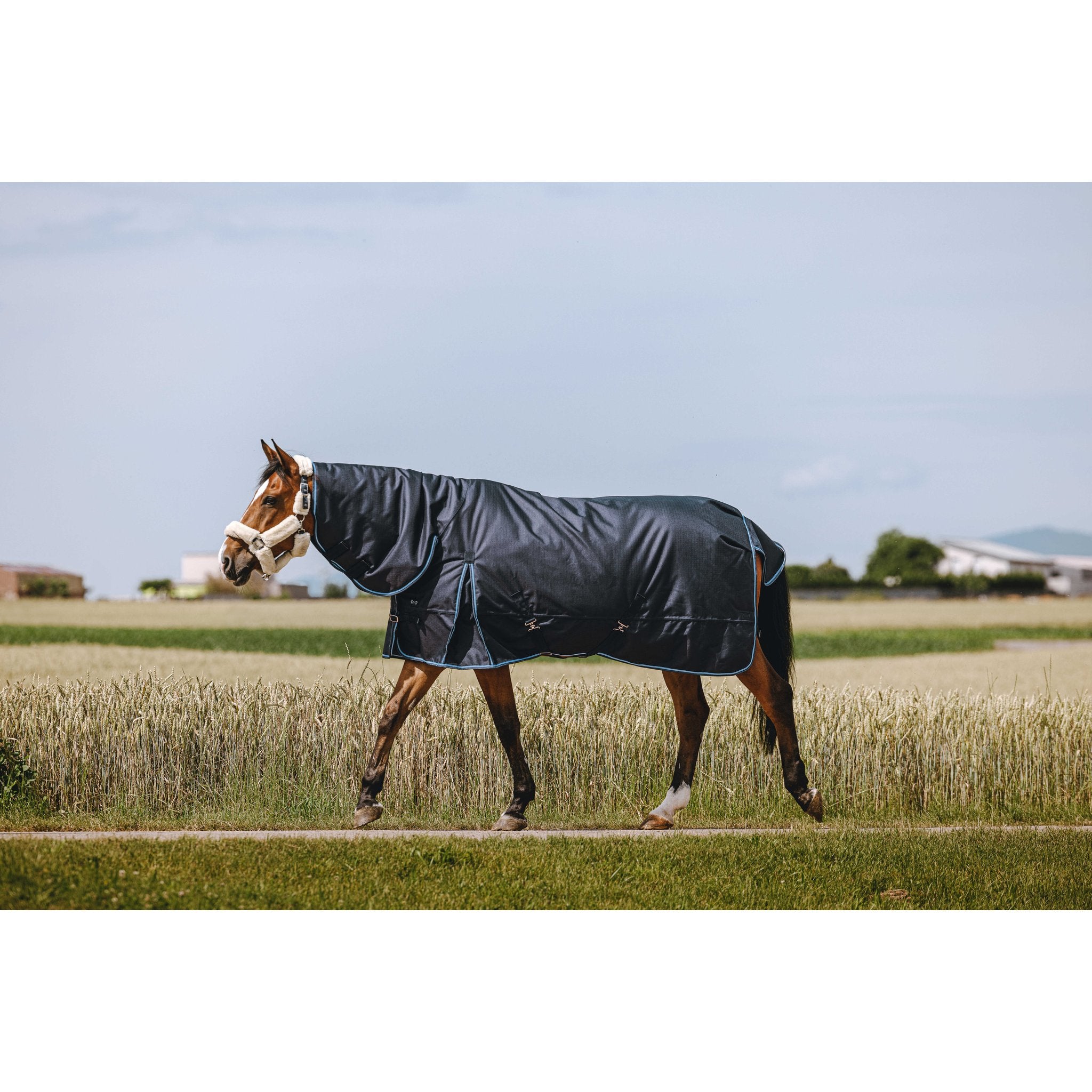 RIDING WORLD - Eco 600D - Utetäcke med hals 220 g