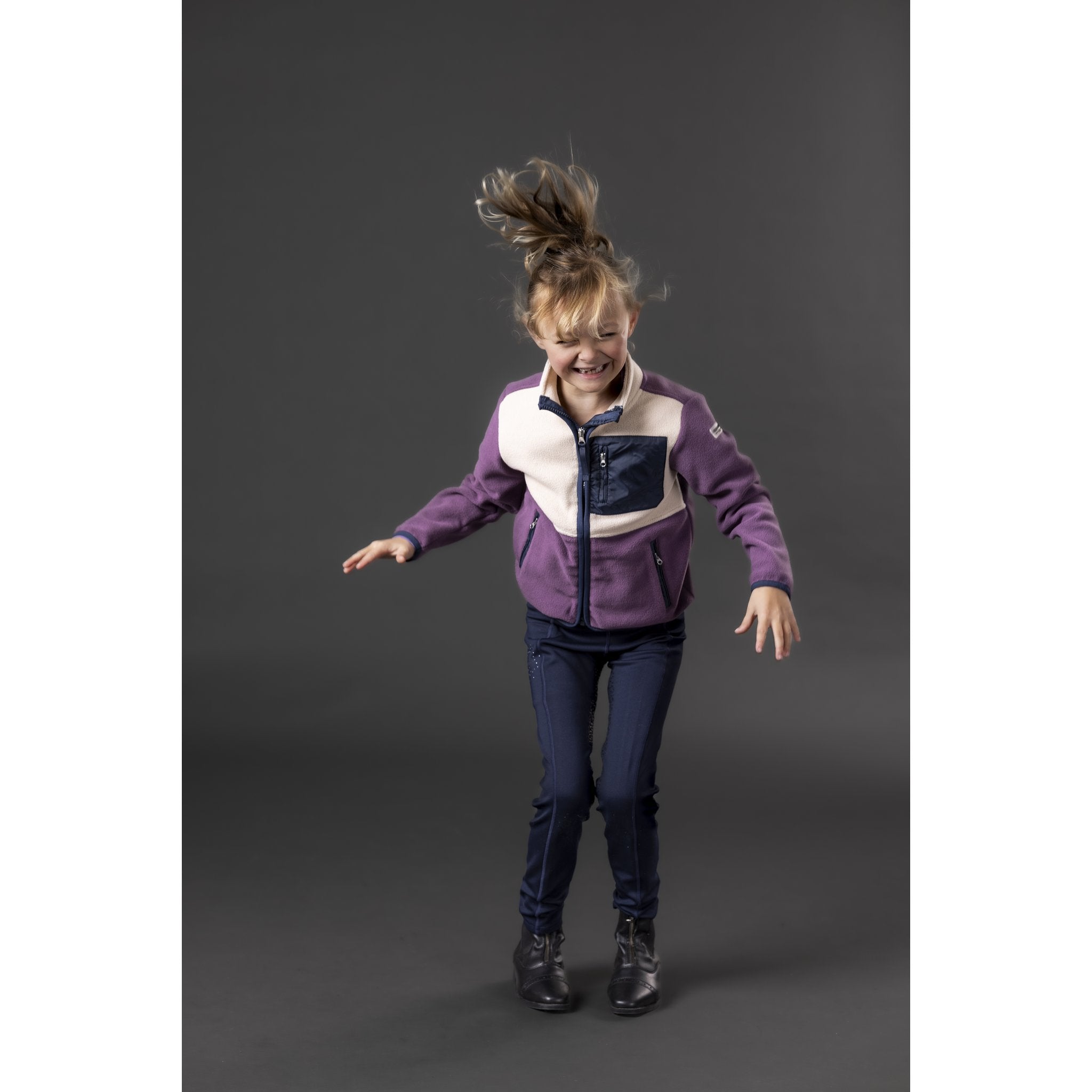 Equipage Minna zip fleece ridjacka för barn