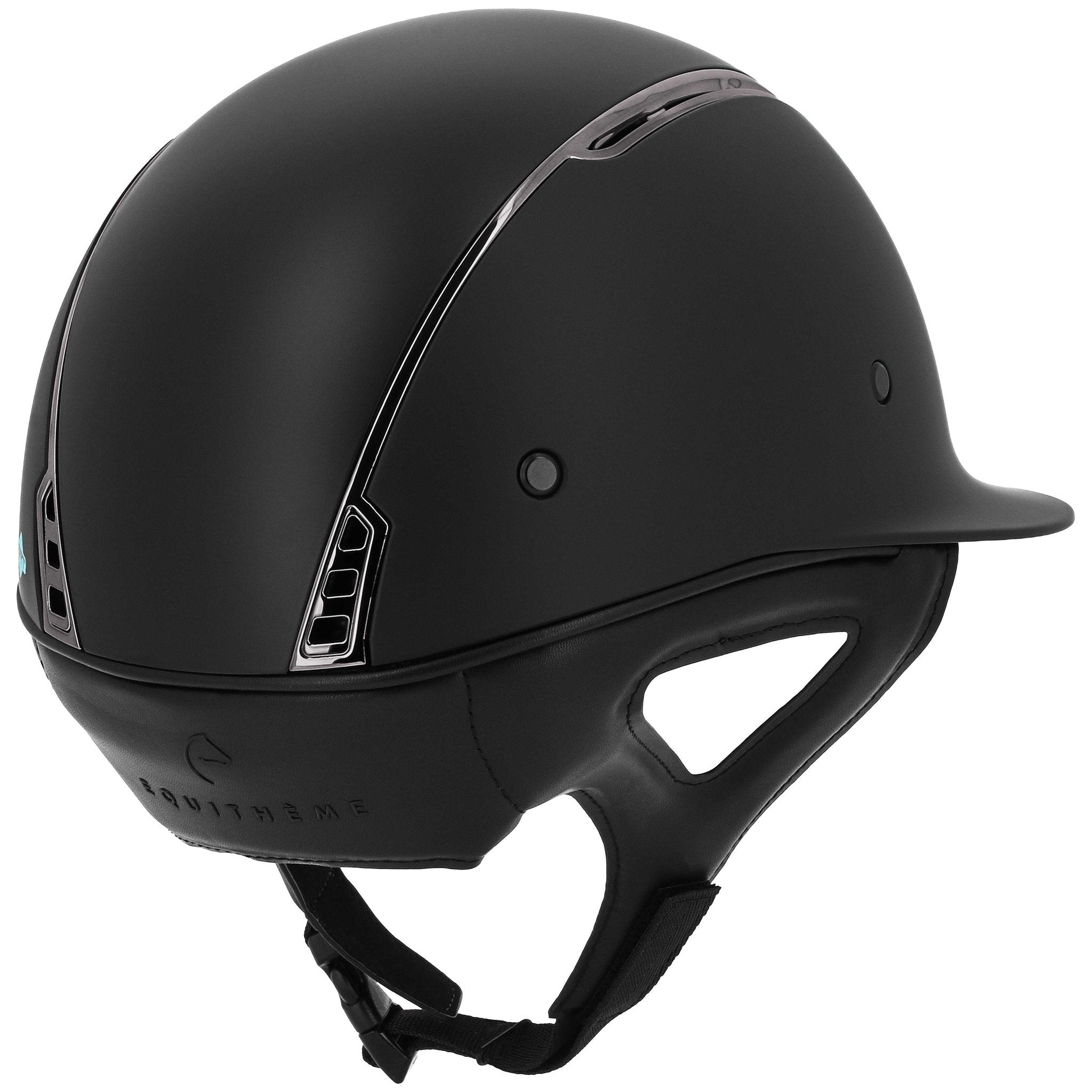 Equithème Soazy Ridhjälm med solskärm Charcoal grey Chrome