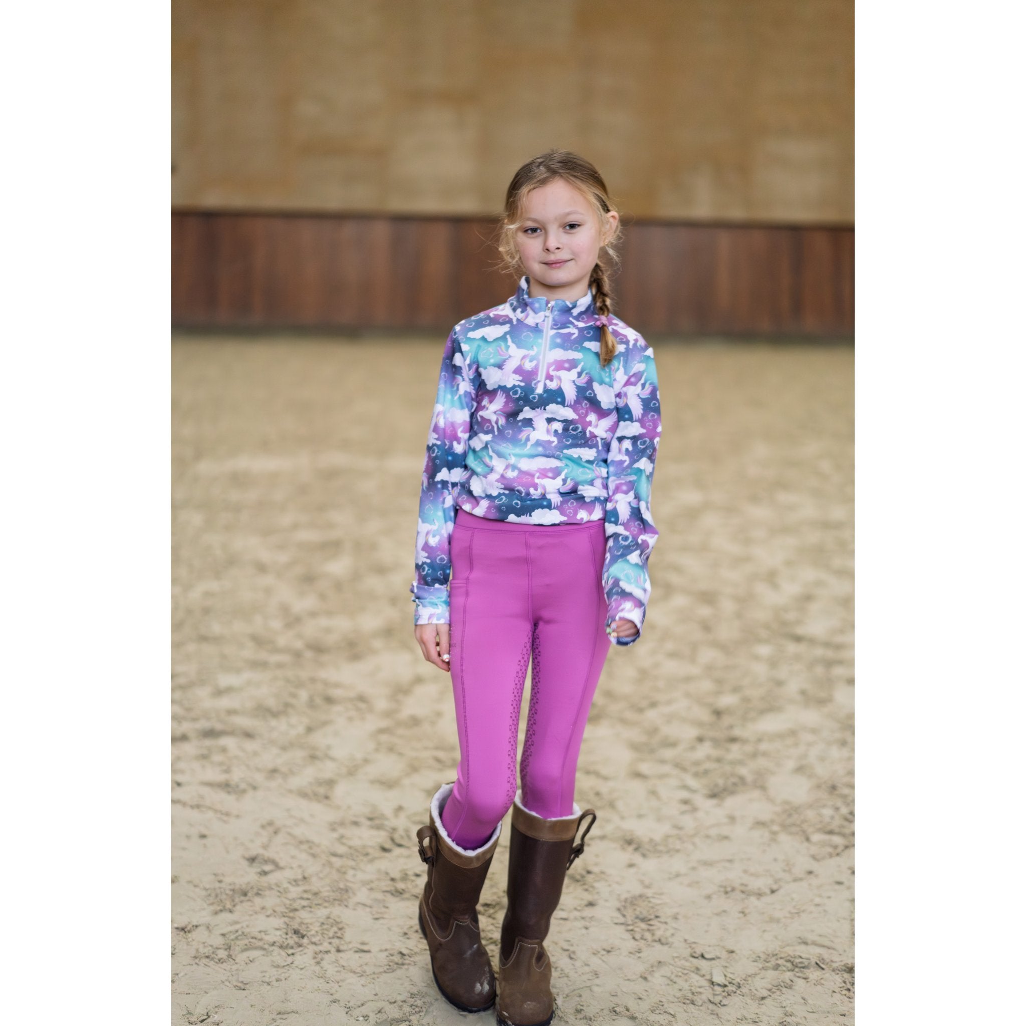 Equipage Sophia vinterridtights för barn, fullgrip