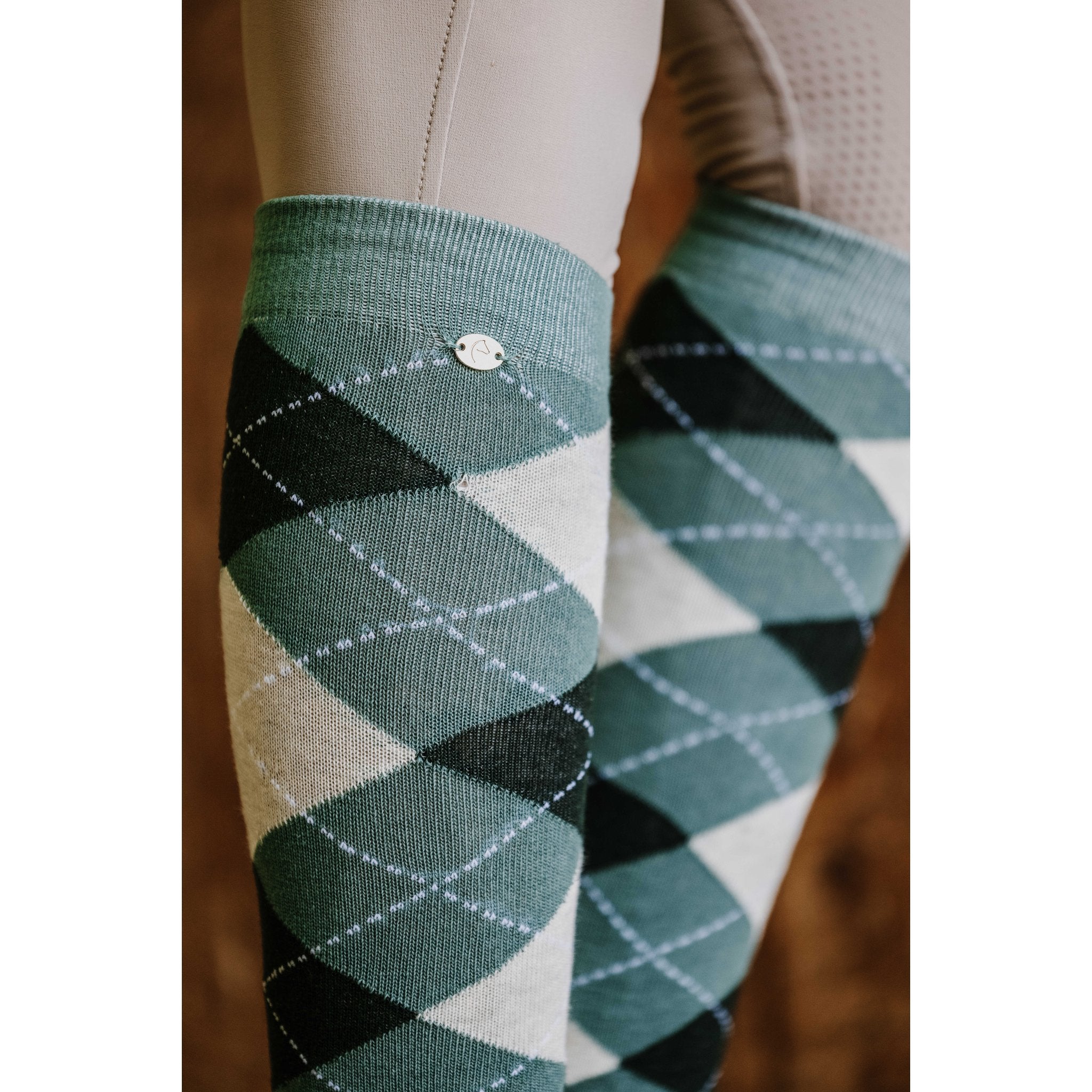 Equithème Argyle Strumpa