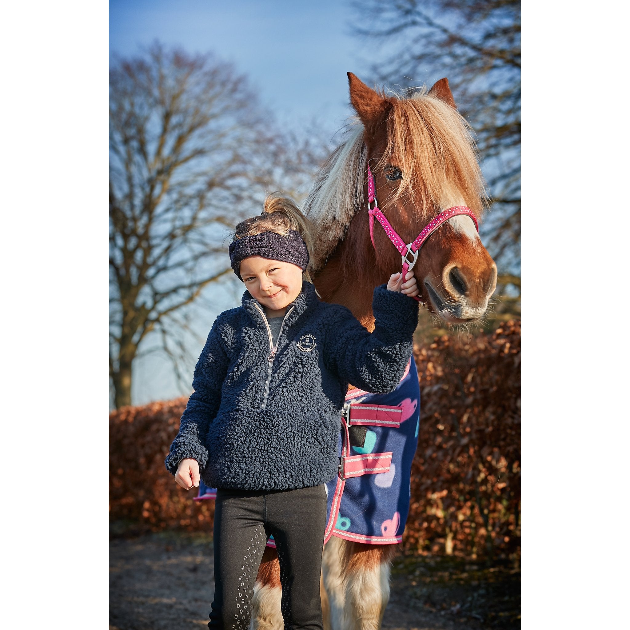 Equipage Joelle Half-zip teddy ridjacka för barn