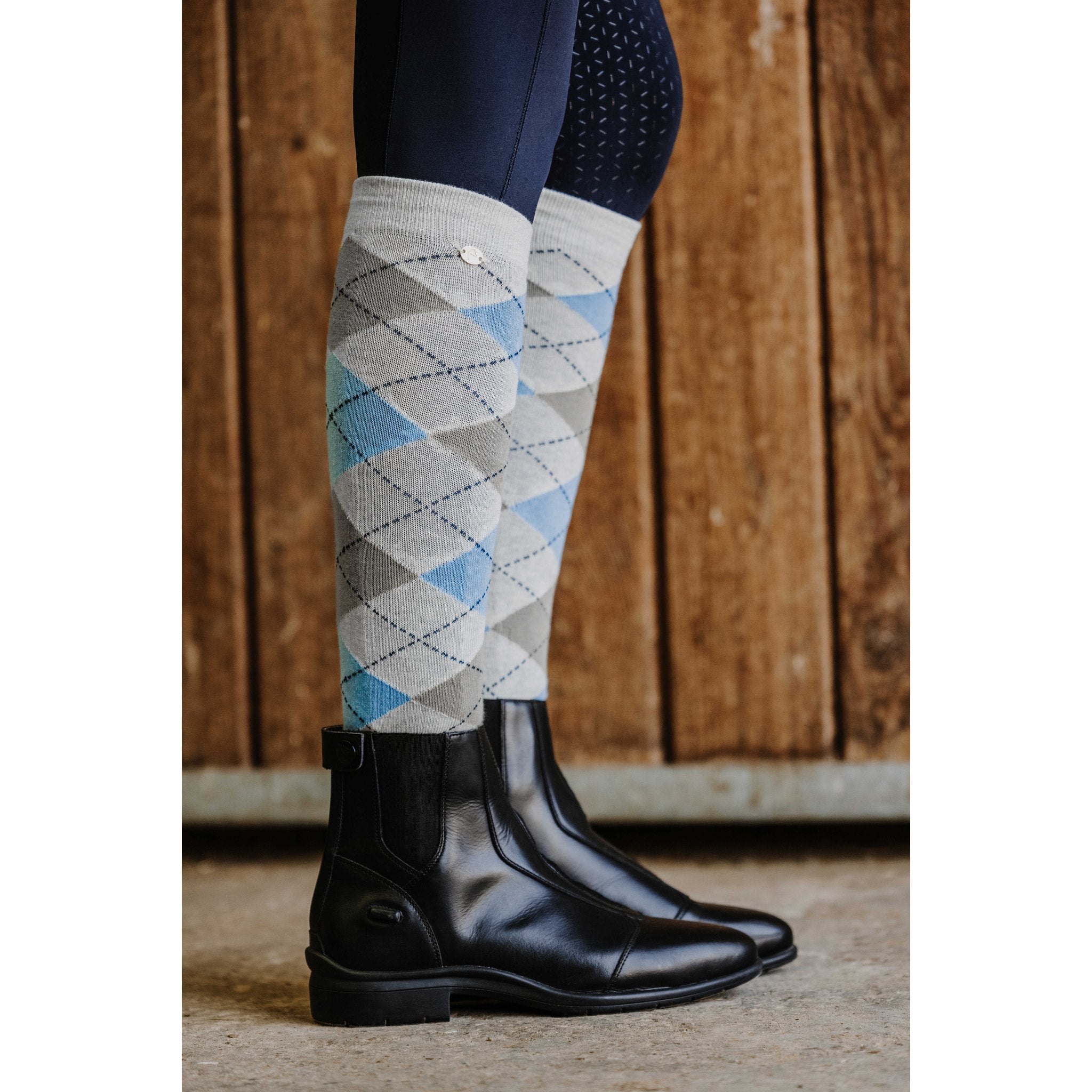 Equithème Argyle Strumpa