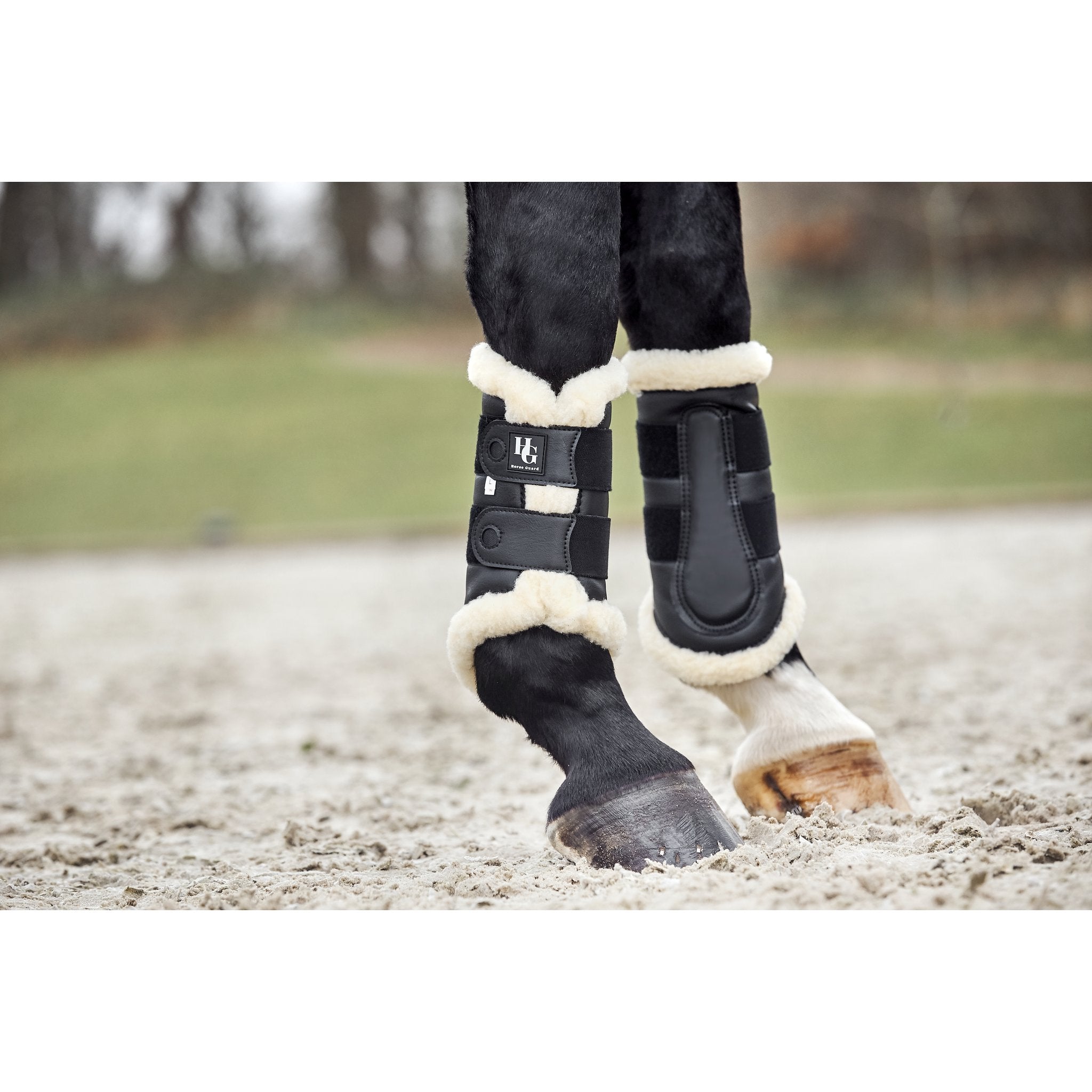 HorseGuard benskydd med syntetpäls